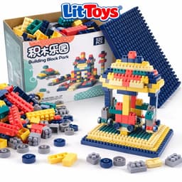 Bộ Xếp Hình Công Viên Giải Trí 520 Chi Tiết BiboToys - Đồ Chơi Lắp Ghép Phát Triển Tư Duy Cho Bé 7