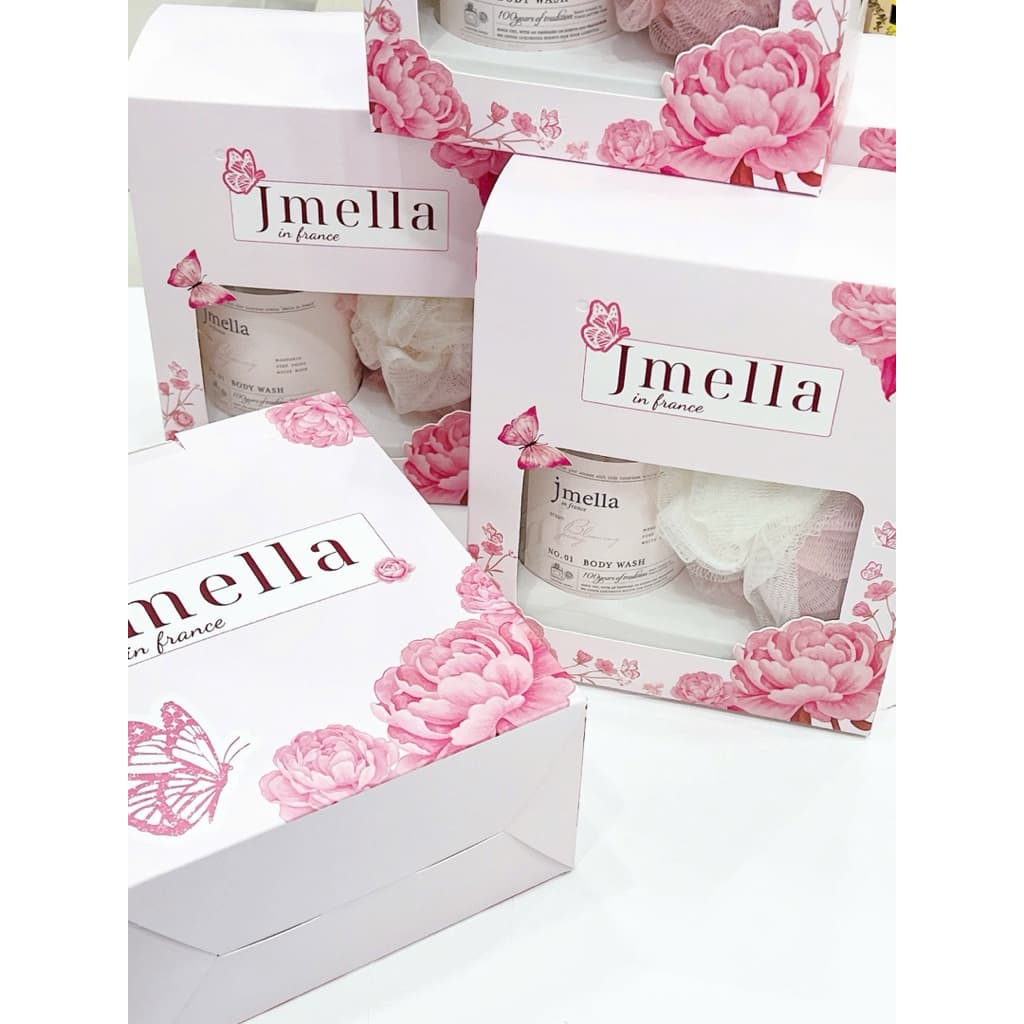 [HOẢ TỐC SET QUÀ TẶNG 8/3] Set quà tặng sữa tắm Jmella kèm túi giấy hương nước hoa 500Ml