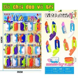 Vỉ 24 Chiếc Dao Đồ Chơi Vô Tri Mini Giải Trí Thú Vị 1