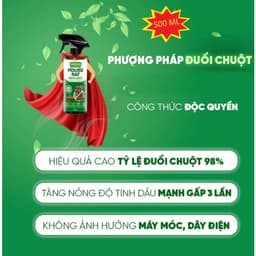 Dung Dịch Xịt Đuổi Chuột Thảo Mộc TAROKO 500ml – An Toàn, Đuổi Chuột Hiệu Quả Không Độc Hại 2