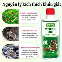 Dung Dịch Xịt Đuổi Chuột Thảo Mộc TAROKO 500ml – An Toàn, Đuổi Chuột Hiệu Quả Không Độc Hại 9