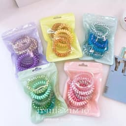 (Giá buôn sỉ) Set 6 dây cột tóc lò xo dễ thương cho nữ đáng yêu 3