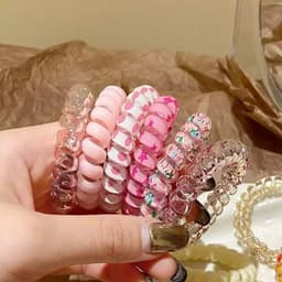 (Giá buôn sỉ) Set 6 dây cột tóc lò xo dễ thương cho nữ đáng yêu 5