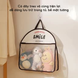 Túi Lưới Đựng Đồ Lót Tất Vớ Treo Tường - Giỏ Treo Đồ Cá Nhân Có Quai Xách Nhỏ Gọn Tiện Dụng 6