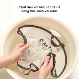 Túi Lưới Đựng Đồ Lót Tất Vớ Treo Tường - Giỏ Treo Đồ Cá Nhân Có Quai Xách Nhỏ Gọn Tiện Dụng 7