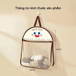 Túi Lưới Đựng Đồ Lót Tất Vớ Treo Tường - Giỏ Treo Đồ Cá Nhân Có Quai Xách Nhỏ Gọn Tiện Dụng 8