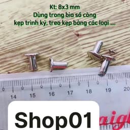 (lỗ 3cm) Combo 10c Kẹp còng giữ giấy 2 nhẫn o - Gáy sổ còng - Kẹp giấy bảng quảng cáo, thông báo bầu cử, kế hoạch ... 2