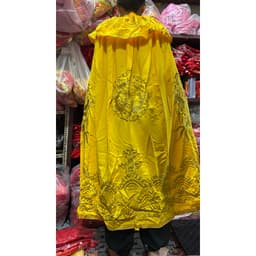 áo choàng tế lễ, áo choàng dâng hương, áo choàng hầu đồng bằng vải siu k bao giờ bạc, thêu 3D cao cấp 8