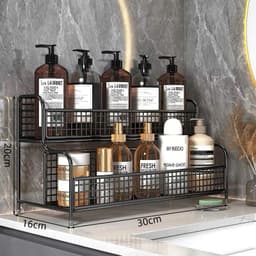 Kệ Đựng Gia Vị 2 Tầng Sơn tĩnh điện cho nhà  bếp tiện ích, Dụng cụ nhà bếp, Kệ để đồ nhà bếp 1