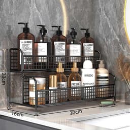 Kệ Đựng Gia Vị 2 Tầng Sơn tĩnh điện cho nhà  bếp tiện ích, Dụng cụ nhà bếp, Kệ để đồ nhà bếp 6