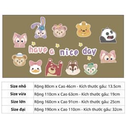 Set Tranh Dán Tường Nhiều Họa Tiết Hoạt Hình Decor Phòng Cho Bé - Bộ Tranh Dán Tường Decor Lớp Học Đáng Yêu HX487 2