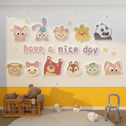 Set Tranh Dán Tường Nhiều Họa Tiết Hoạt Hình Decor Phòng Cho Bé - Bộ Tranh Dán Tường Decor Lớp Học Đáng Yêu HX487 4