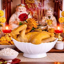Bát Đựng Gà Cúng Gia Tiên Cao Cấp – Bát Thả Gà Để Bàn Thờ Sứ Trắng Trơn Dày Đẹp 31cm 4