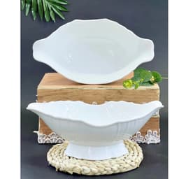 Bát Đựng Gà Cúng Gia Tiên Cao Cấp – Bát Thả Gà Để Bàn Thờ Sứ Trắng Trơn Dày Đẹp 31cm 3
