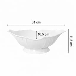 Bát Đựng Gà Cúng Gia Tiên Cao Cấp – Bát Thả Gà Để Bàn Thờ Sứ Trắng Trơn Dày Đẹp 31cm 6