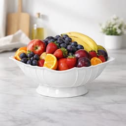 Bát Đựng Gà Cúng Gia Tiên Cao Cấp – Bát Thả Gà Để Bàn Thờ Sứ Trắng Trơn Dày Đẹp 31cm 2