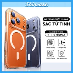 Ốp Lưng iPhone Trong Suốt Từ Tính Hỗ Trợ Đế Sạc Không Dây  Sang Trọng Cao Cấp Cho X/Xs/Xr/11/12/13/14/15/16/17/Pro/Max 1