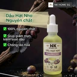 Dầu Hạt Nho Nguyên Chất 100% – Giúp sáng da mờ thâm, kiểm soát da dầu, Chống Lão Hóa, Massage 3