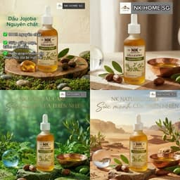 Dầu Jojoba Nguyên Chất NK, Bảo Vệ Và Phục Hồi Da, Dưỡng Ẩm 15ml 30ml 50ml 100ml 5