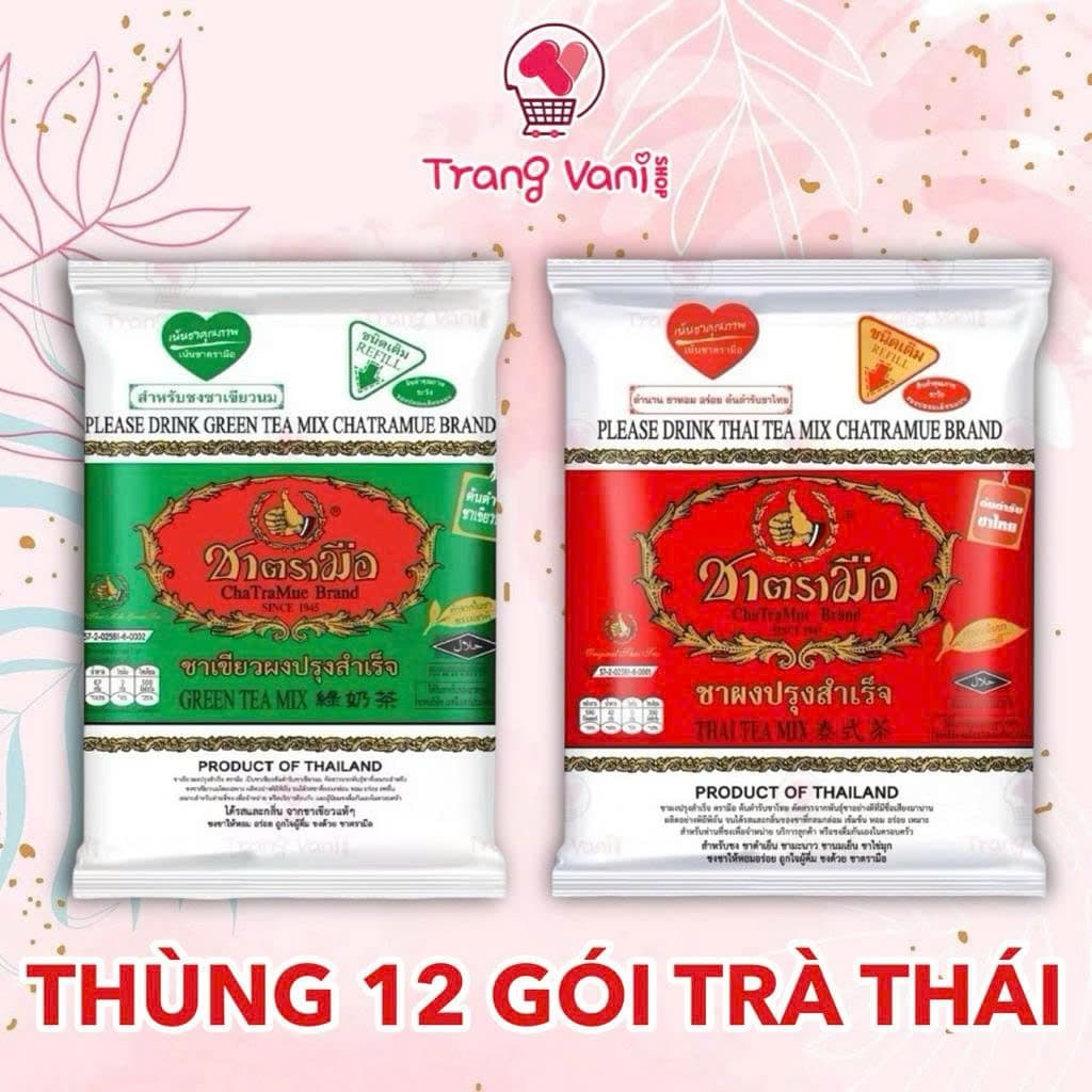 [THÙNG 12 GÓI] Trà Thái Chatramue Thái Xanh / Thái Đỏ