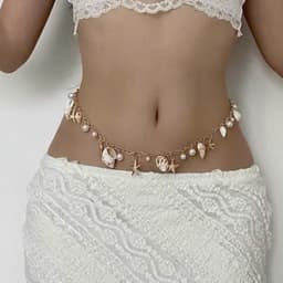 Dây Đeo Eo Sò Ốc Phong Cách Boho - Quà Tặng Vibe Ocean Charm, Có Sẵn, Phong Cách Hàn Quốc, Tinh Tế Nhẹ Nhàng 8
