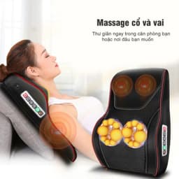 Gối Massage Toàn Thân Hồng Ngoại  Bi Đảo Chiều Hỗ Trợ Giảm Nhức Mỏi Toàn Thân Công Nghệ Nhật Bản 5