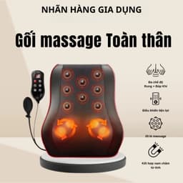 Gối Massage Toàn Thân Hồng Ngoại  Bi Đảo Chiều Hỗ Trợ Giảm Nhức Mỏi Toàn Thân Công Nghệ Nhật Bản 2