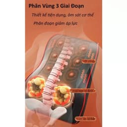 Gối Massage Toàn Thân Hồng Ngoại  Bi Đảo Chiều Hỗ Trợ Giảm Nhức Mỏi Toàn Thân Công Nghệ Nhật Bản 8