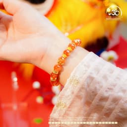 Ngọc Đan Tâm - Vòng Tay Hồng Nhật Vận VIP 8-9mm Chối Charm - Mệnh Hoả & Mệnh Thổ 3
