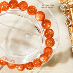 Ngọc Đan Tâm - Vòng Tay Hồng Nhật Vận VIP 9mm 8A - Mệnh Hoả & Mệnh Thổ 4