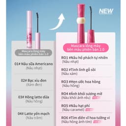 [ƯU ĐÃI MỞ BÁN] Mascara Chuốt Mày Eyebrow Tint Rock Sweet - Chải Không Lem, Chống Nước, Lên Đều Màu Tự Nhiên Bền Màu 2.0 4