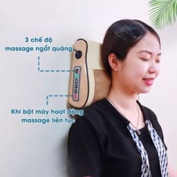 Gối massage cổ vai gáy máy massage hồng ngoại cao cấp hỗ trợ giảm đau mỏi vai gáy 3