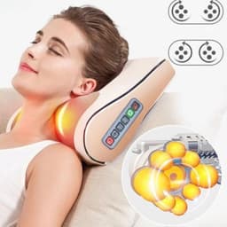 Gối massage cổ vai gáy máy massage hồng ngoại cao cấp hỗ trợ giảm đau mỏi vai gáy 5