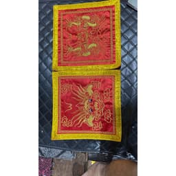 1 đôi bối tử trước sau áo chủ tế hàng thêu rồng 3D cao cấp, bối tử dâng hương 4