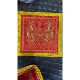 1 đôi bối tử trước sau áo chủ tế hàng thêu rồng 3D cao cấp, bối tử dâng hương 6