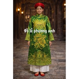 áo công đồng, áo bản mệnh, áo mở phủ, áo tiễn căn, áo tế lễ loại thêu Rồng 3D cao cấp giá rẻ có video 6