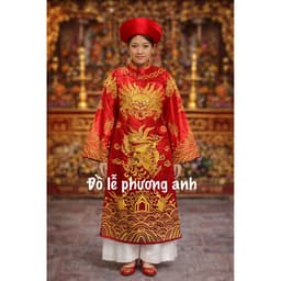 áo công đồng, áo bản mệnh, áo mở phủ, áo tiễn căn, áo tế lễ loại thêu Rồng 3D cao cấp giá rẻ có video 9