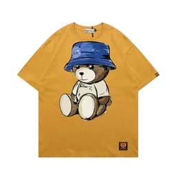 Áo Thun 3093 Phom Rộng HY KOREA Vải Cotton 65/35 Co giãn Phù Hợp Nam Nữ Từ 35 Tới 80kg 6