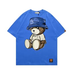 Áo Thun 3093 Phom Rộng HY KOREA Vải Cotton 65/35 Co giãn Phù Hợp Nam Nữ Từ 35 Tới 80kg 1