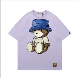 Áo Thun 3093 Phom Rộng HY KOREA Vải Cotton 65/35 Co giãn Phù Hợp Nam Nữ Từ 35 Tới 80kg 7