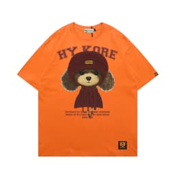 Áo Thun 3145 Phom Rộng HY KOREA Vải Cotton 65/35 Co giãn Phù Hợp Nam Nữ Từ 35 Tới 80kg 4