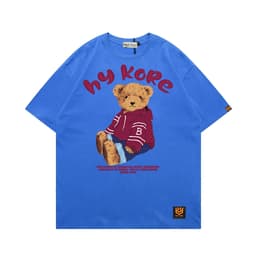 Áo Thun 3141 Phom Rộng HY KOREA Vải Cotton 65/35 Co giãn Phù Hợp Nam Nữ Từ 35 Tới 80kg 2