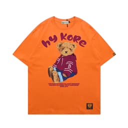 Áo Thun 3141 Phom Rộng HY KOREA Vải Cotton 65/35 Co giãn Phù Hợp Nam Nữ Từ 35 Tới 80kg 4