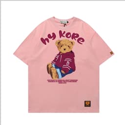 Áo Thun 3141 Phom Rộng HY KOREA Vải Cotton 65/35 Co giãn Phù Hợp Nam Nữ Từ 35 Tới 80kg 1