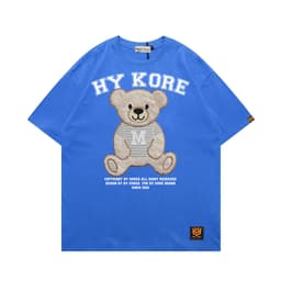 Áo Thun 3144 Phom Rộng HY KOREA Vải Cotton 65/35 Co giãn Phù Hợp Nam Nữ Từ 35 Tới 80kg 1