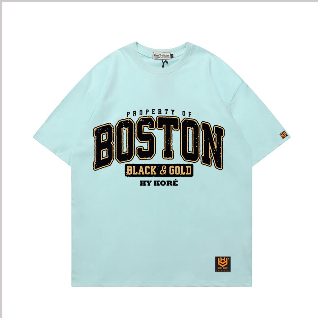 Áo Thun 3095 Phom Rộng HY KOREA Vải Cotton 65/35 Co giãn Phù Hợp Nam Nữ Từ 35 Tới 80kg