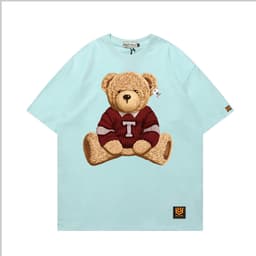 Áo Thun 3097 Phom Rộng HY KOREA Vải Cotton 65/35 Co giãn Phù Hợp Nam Nữ Từ 35 Tới 80kg 1