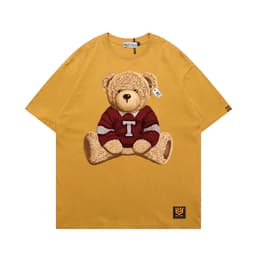 Áo Thun 3097 Phom Rộng HY KOREA Vải Cotton 65/35 Co giãn Phù Hợp Nam Nữ Từ 35 Tới 80kg 6