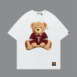 Áo Thun 3097 Phom Rộng HY KOREA Vải Cotton 65/35 Co giãn Phù Hợp Nam Nữ Từ 35 Tới 80kg 8