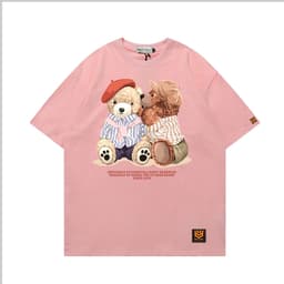 Áo Thun 3143 Phom Rộng HY KOREA Vải Cotton 65/35 Co giãn Phù Hợp Nam Nữ Từ 35 Tới 80kg 5